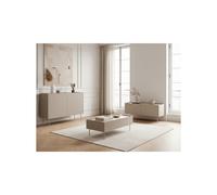 Atlas - Ensemble Avec Buffet 120 Cm + Meuble Tv 120 Cm + Table Basse 120 Cm