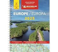 Atlas Europe 2025 - Atlas Routier et Touristique (A4-Spirale)