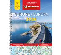 Atlas Europe 2026 - Atlas Routier et Touristique (A4-Spirale)