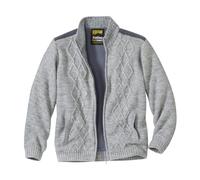 ATLAS FOR MEN - Blouson Tricot Zippé Doublé Polaire - L