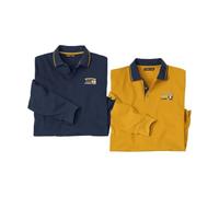ATLAS FOR MEN - Lot de 2 Polos Maille Piquée Winter - XXL