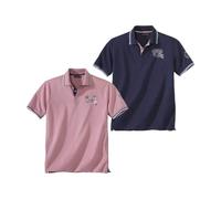 ATLAS FOR MEN - Lot de 2 Polos Summer Island - M