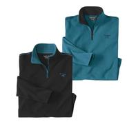 ATLAS FOR MEN - Lot de 2 Pulls Micropolaire Outdoor - 4XL