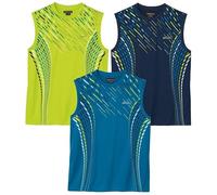ATLAS FOR MEN Lot de 3 T-Shirts Sport sans Manches M