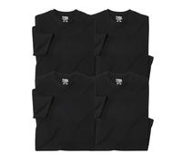 ATLAS FOR MEN Lot de 4 T-Shirts Homme Coton - Noir/Blanc - T-Shirts à Manches Courtes, Grand Taille jusqu'à 5XL