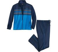 Atlas For Men - Survêtement Taille Élastique pour Homme - Sport AF2418 (L) (Bleu marine/Bleu vif)