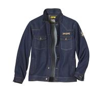 ATLAS FOR MEN - Veste en Jean Homme - Toile Denim Robuste avec Surpiqûres contrastée, Poches Pratiques, Idéale pour Printemps, Disponible en Grande Taille du M au 5XL