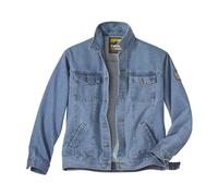 ATLAS FOR MEN - Veste en Jean Homme - Toile Denim Robuste avec Surpiqûres contrastée, Poches Pratiques, Idéale pour Printemps, Disponible en Grande Taille du M au 5XL