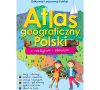 Atlas géographique de la Pologne avec des autocollants et un poster