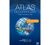 Atlas géographique. Pologne, continents, monde. École primaire. De la 5e à la 8e année