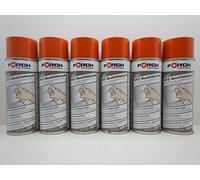 Atlas Lot de 6 Bombes Aérosols Peinture pour Machine à Laque Orange 400 ml