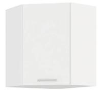 ATLAS Meuble haut d'angle - Décor blanc - L58 x L58 cm