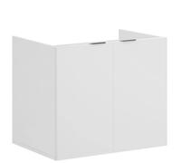 Atlas-meuble Sous-vasque Mural Avec 2 Portes Aspect Bois Blanc