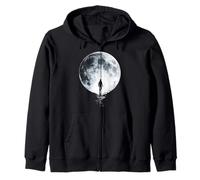 Atlas Moon Men Nature Illustration Illustration Sweat à Capuche