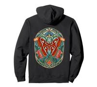 Atlas Moth Vintage Art Nouveau Botanique Sweat à Capuche