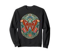 Atlas Moth Vintage Art Nouveau Botanique Sweatshirt