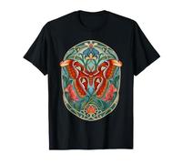 Atlas Moth Vintage Art Nouveau Botanique T-Shirt