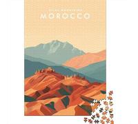 Atlas Mountains Morocco De Fin D'année Puzzle en Bois, 1000 pièces