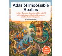 Atlas of Impossible Realms: Fantasy Coloring Book for Adults with 50 Intricate Dragons, Mythical Creatures, and Enchanted Kingdoms