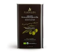 ATLAS Organic Extra Virgin Olive Oil | Low Acidity | Metal Tins 3 Liters | First cold pressing | Chosen by Prestigious Chefs | Product of centenary grove in the Atlas Morocco