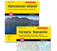 Atlas routier de la région de l'île de Vancouver | MapArt