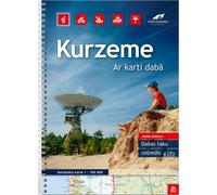 Atlas routier régional (à spirales) - Kurzeme (Lettonie Ouest) | Jana Seta