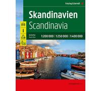 Atlas routier - Scandinavie (Danemark, Norvège, Suède, Finlande) | Freytag & Berndt