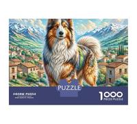 Atlas Shepherd 1000 Pièces Puzzle en Papier Écologique Coffret De Puzzles Adorable Pet Extrêmement Difficile Défi Unique Puzzles pour Adultes Et Enfants 38x26cm/1000pcs