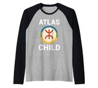 Atlas - Symbole berbère de la fierté amazigh des Racines amazighes Manche Raglan