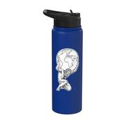 Atlas tenant la Terre Stainless Steel Insulated Water Bottle