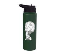 Atlas tenant la Terre Stainless Steel Insulated Water Bottle