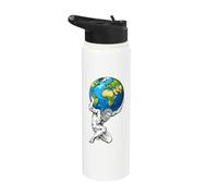 Atlas tenant la Terre Stainless Steel Insulated Water Bottle
