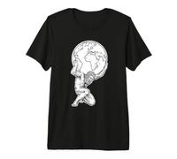 Atlas Tenant la Terre T-Shirt Haut de Gamme