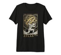 Atlas Titan Cosmic Labor Mythologie Grecque T-Shirt Haut de Gamme