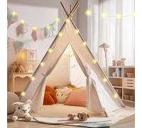 Atlasonix Tente tipi pour enfants, tipi Montessori, maison de jeu, en intérieur, pour filles et garçons, 100 % coton