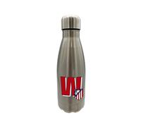 Atlético de Madrid Gourde en acier inoxydable avec fermeture hermétique Motif lettre A en rouge 550 ml