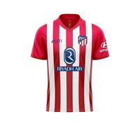 Atletico de Madrid Maillot domicile saison 2023-2024 réplique officielle - Taille adulte, Rouge/blanc, XS