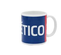 Atlético de Madrid - Tasse à Déjeuner en Céramique dans une Boîte, Produit Officiel, Capacité 300 ml, Rouge et Bleu (CyP Brands)