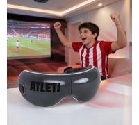 ATLETICO MADRID | Vision Lunettes de massage officielles de l'ATLETICO MADRID I Masseur pour les yeux et le visage pliable avec vibromassage I Pressothérapie I Chalor I Haut-parleurs intégrés