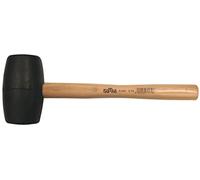 Atm A401 - Maza goma negro mango madera diámetro 55 120x300mm