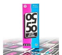 ATM Gaming 50 50 - Jeu de Société - Quiz Culture Générale Fun - Jeu d’Ambiance - pour Ados et Adultes - A partir de 2 Joueurs - Famille, Soirées, Apéros, Cadeau Drôle et Original - Format Compact