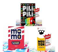 ATM Gaming Bundle Jeu de société nouveautés PILI PILI - Momo - Mouton Mouton - A partir de 12 Ans - Cadeau Noël idéal