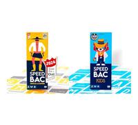 ATM Gaming Bundle Speedbac Jaune (Famille et Amis) + Speedbac Kids (à partir de 7 Ans) - Parfait pour Mettre l'ambiance - 2 à 7 Joueurs - Grand Prix du Jouet 2024 - A Partir de 7 Ans