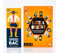 ATM Gaming Lot 2 Jeux d'ambiance : Speedbac + Little Secret - Parfait pour Mettre l'ambiance - en Famille ou Entre Amis - A partir de 10ans - Fous Rires Garantis