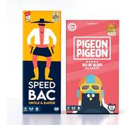 ATM Gaming Lot de 2 Jeux d'ambiance incontournables : Speedbac + Pigeon Pigeon - Parfait pour Mettre l'ambiance - 2 à 10 Joueurs - 10 Ans et +