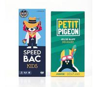 ATM Gaming Lot de 2 Jeux pour Enfants - Speedbac Kids + Petit Pigeon - À partir de 7 Ans - Éloigne Les Enfants des écrans - Amuse Autant Les Enfants Que Les Parents