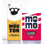 ATM Gaming Lot Mouton Mouton + Momo - Jeu de Société Famille et Amis - Jeu d’Ambiance Drôle et Rapide -Jeu de Société Hilarant - Jeu pour Famille et Amis - Prise en Main Rapide