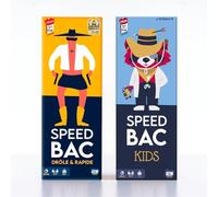 ATM Gaming Lot Speedbac Jaune Famille et Amis + Speedbac Kids - Parfait pour Mettre l'ambiance - 2 à 7 Joueurs - Grand Prix du Jouet 2024 - A Partir de 7 Ans