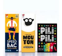 ATM Gaming Lot Speedbac + PILI PILI + Mouton Mouton - Jeux d'ambiances hilarants - 2 à 10 Joueurs - Parfait pour Une soirée réussie