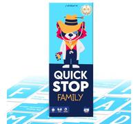 ATM Gaming – Jeu de société Quickstop Family, rapide et compétitif, familial – Espagnol bleu